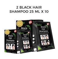 2 Black Hair Shampoo  25ml x 10